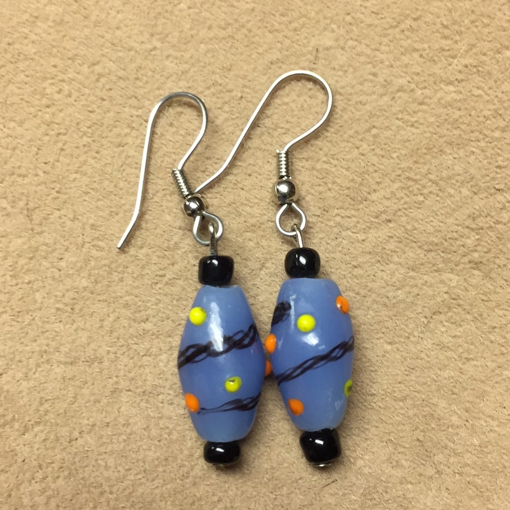 Glass bead earrings
